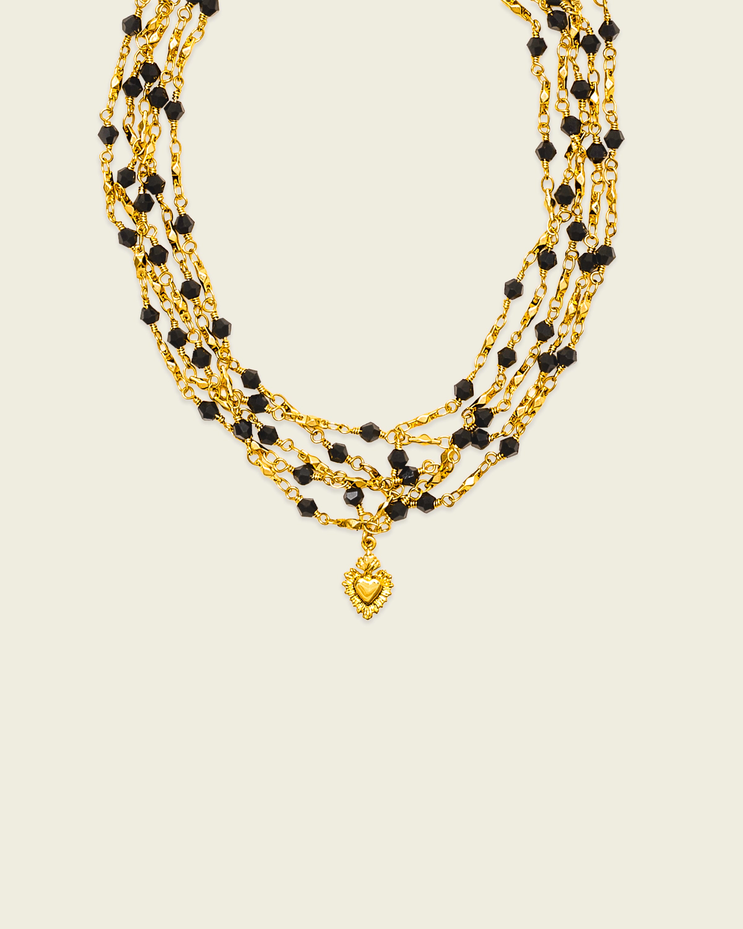 La Reina Crystal Layered Necklace