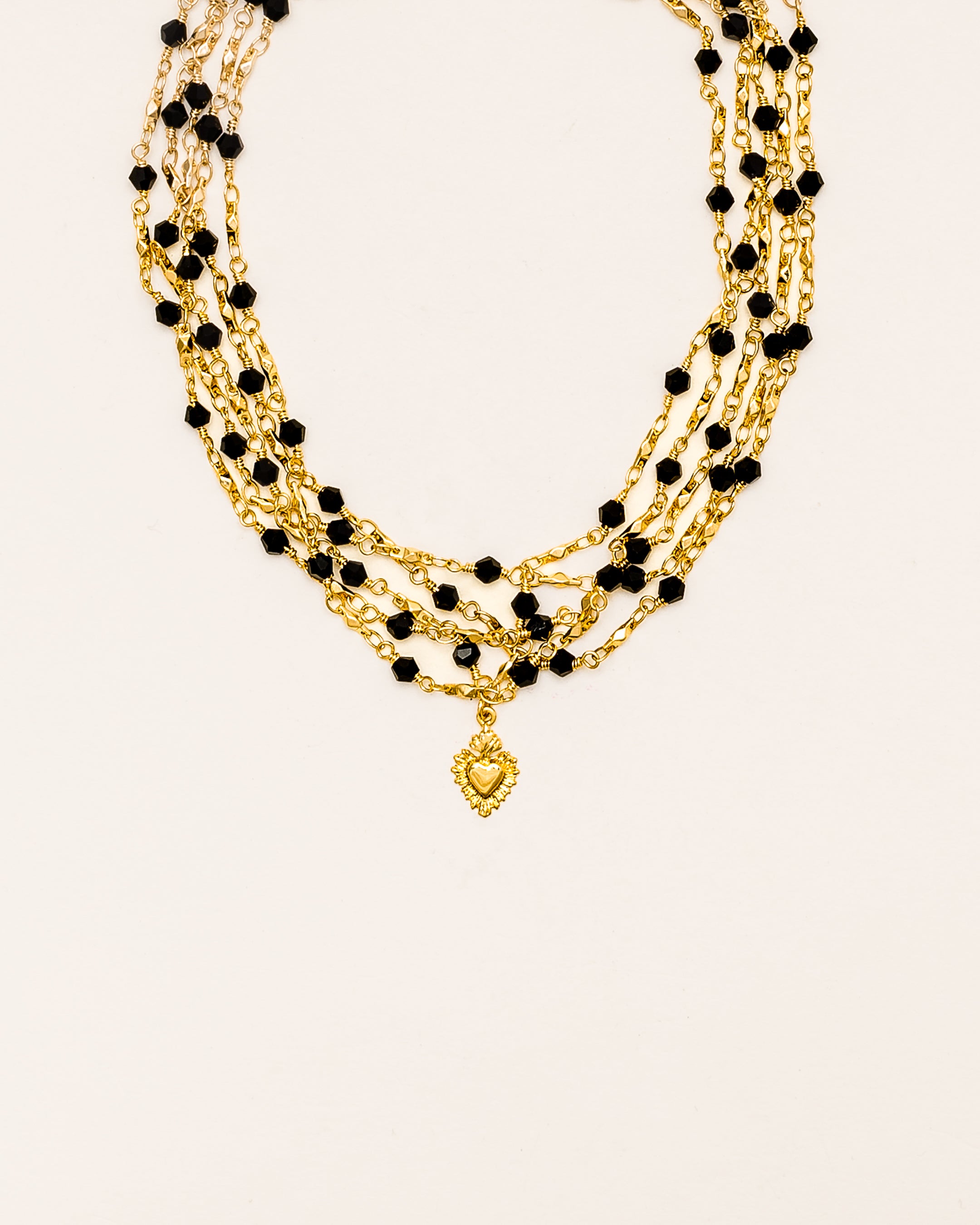 La Reina Crystal Layered Necklace
