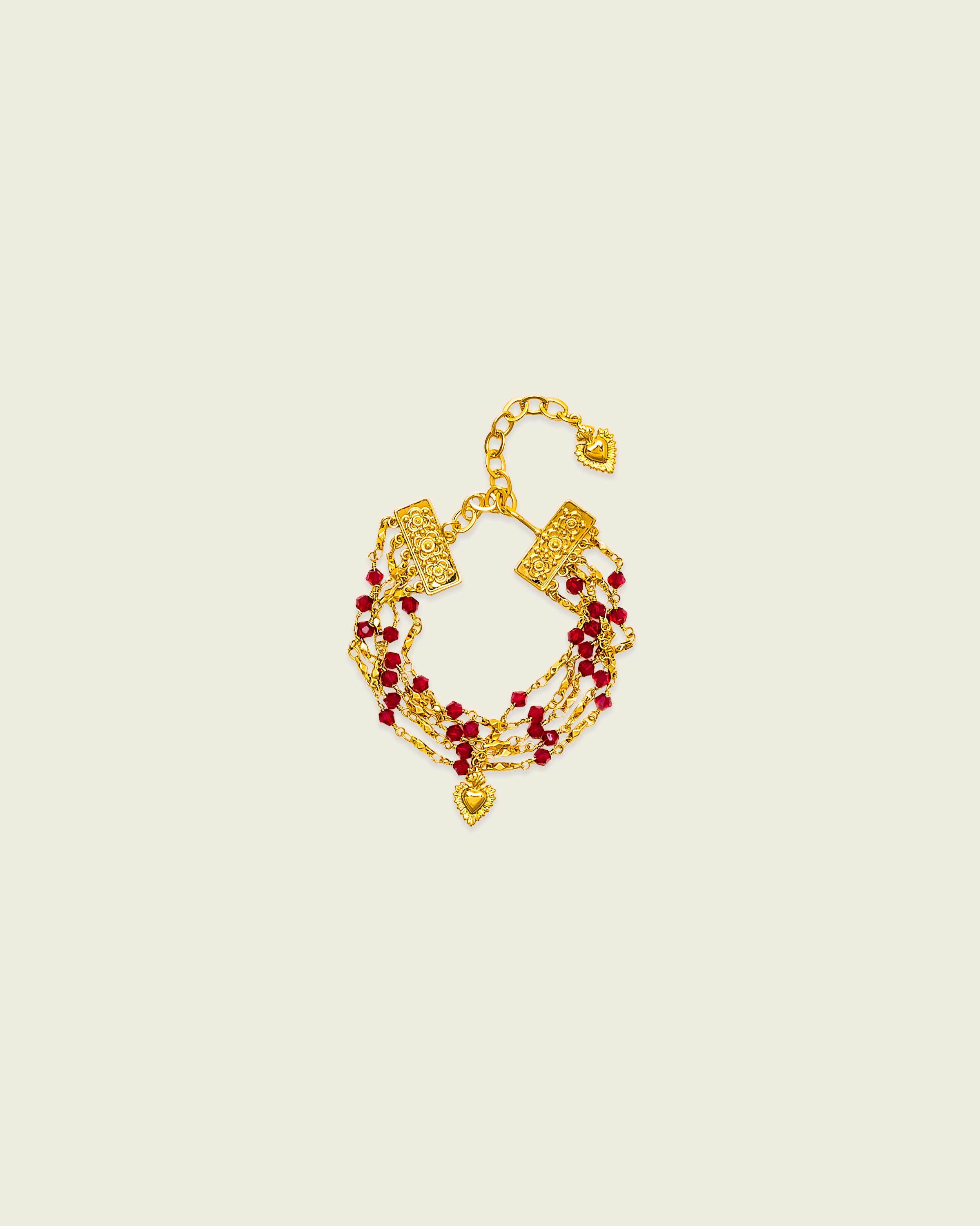 La Reina Crystal Layered Bracelet