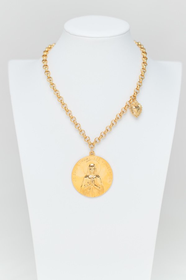 Divine Medallion Rolo Necklace