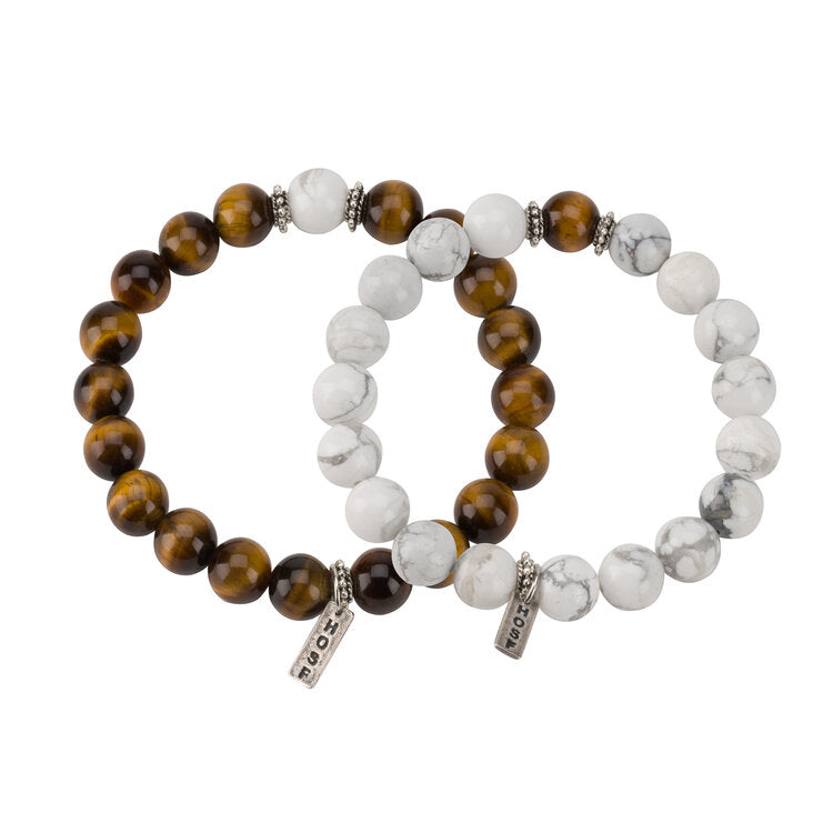 Stackable Stone Bracelets (Set of 2)