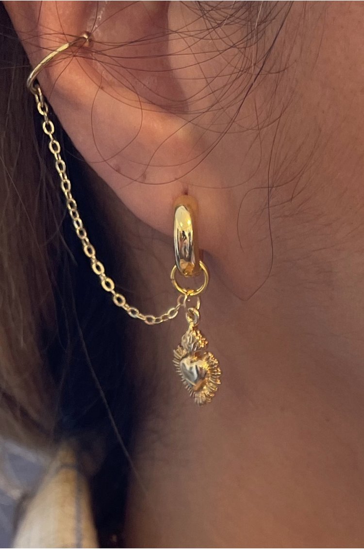 La Reina Hoop & Cuff Earring