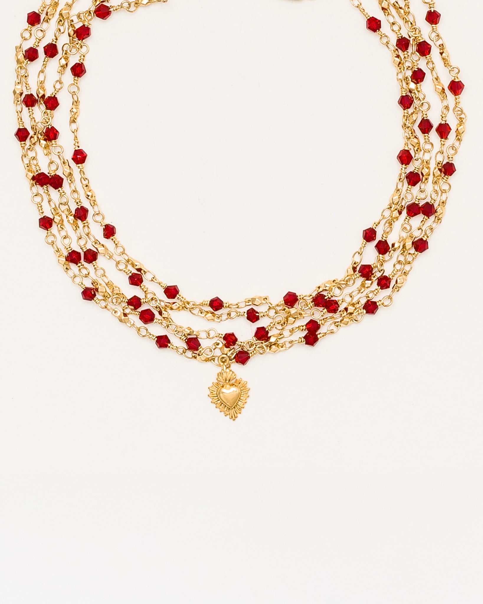 La Reina Crystal Layered Necklace