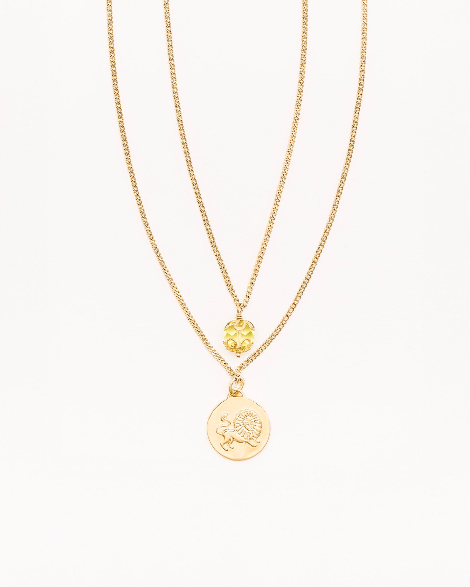 La Reina Double Zodiac Necklace