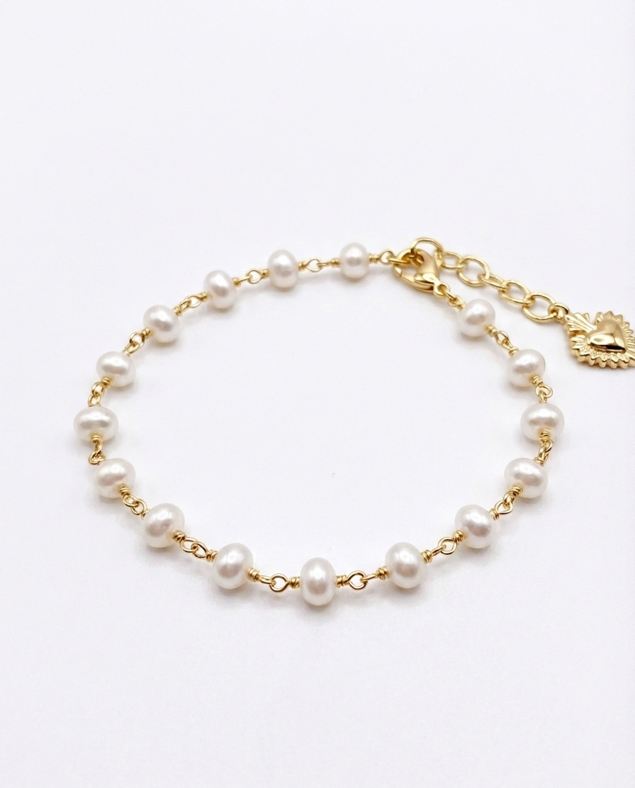 La Reina Perla Anklet