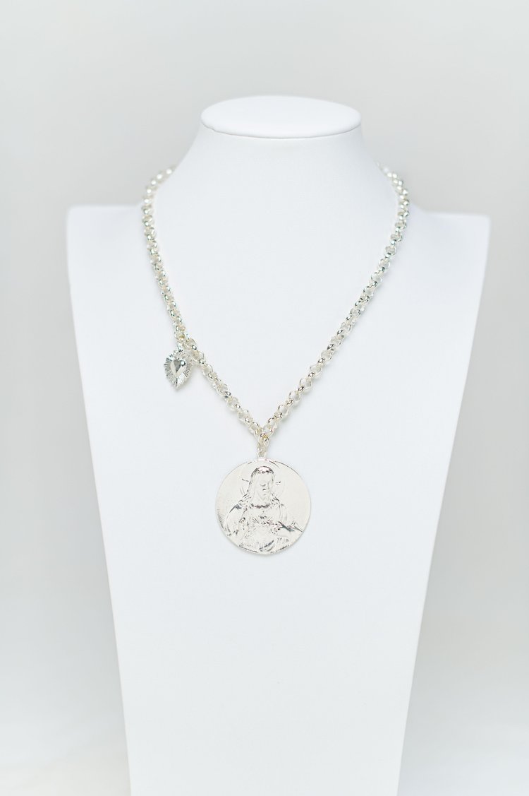 Divine Medallion Rolo Necklace