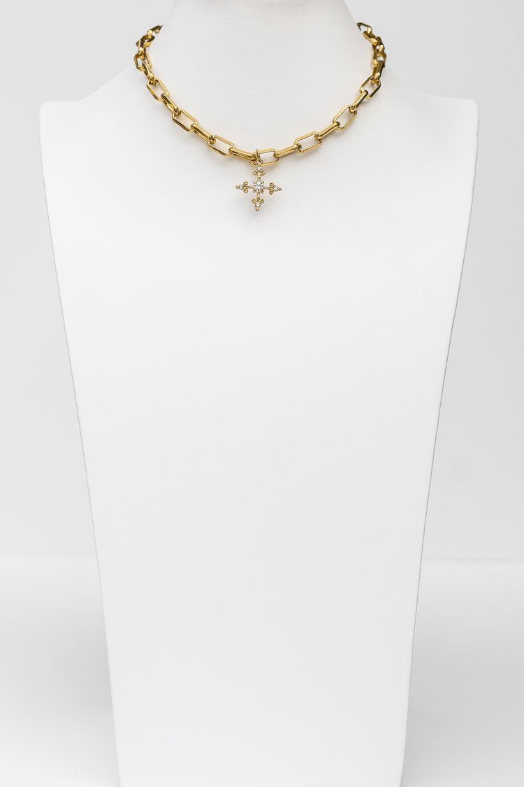 Santa Crystal Cruz Choker