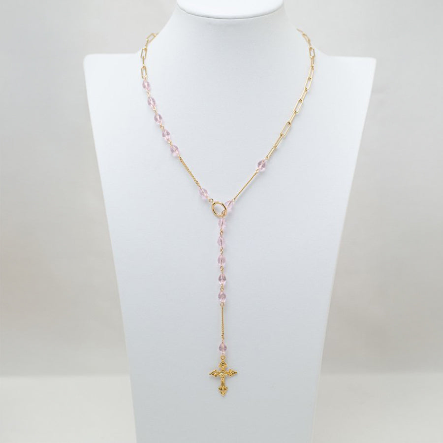 Santa Rosario Rosa Necklace
