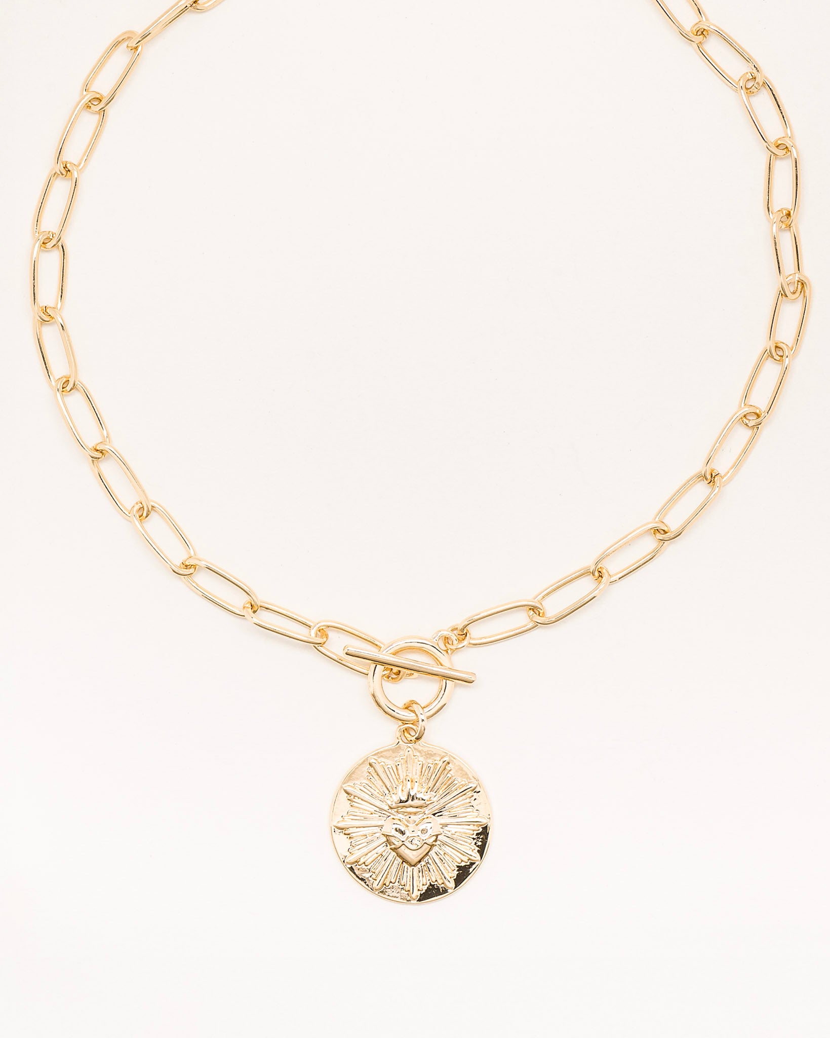 Santa HOSF Round Necklace