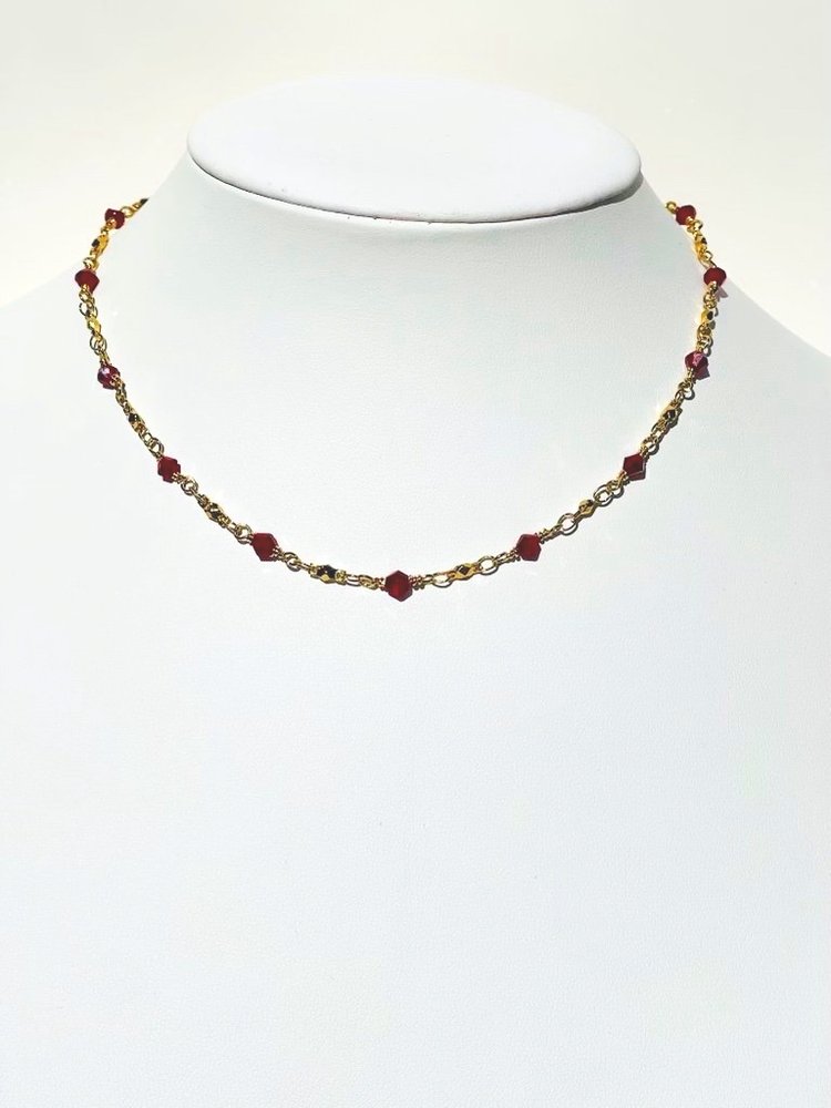 Santa Rojo Cristol Choker