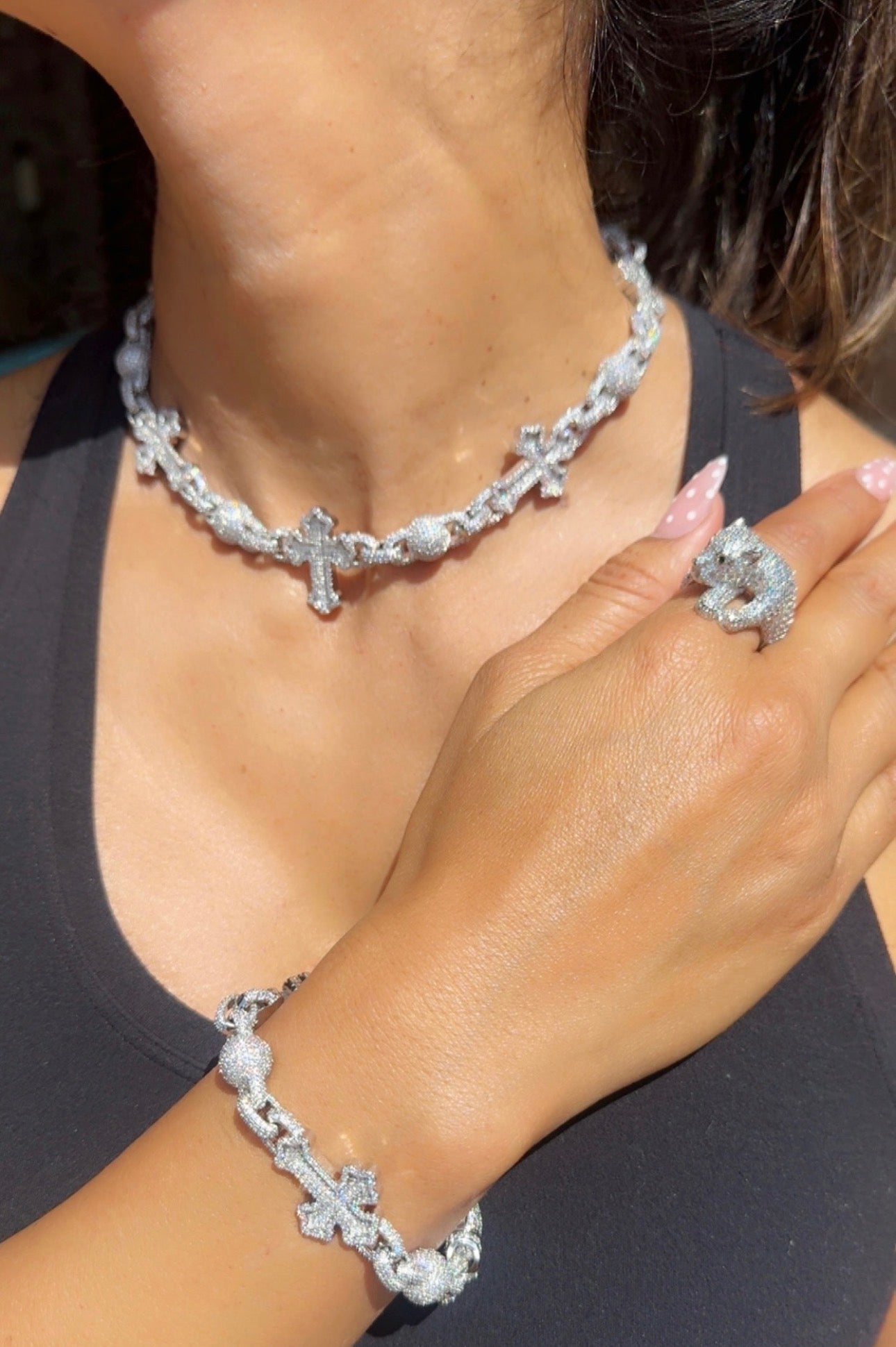Santa Diamante Cruz Bracelet