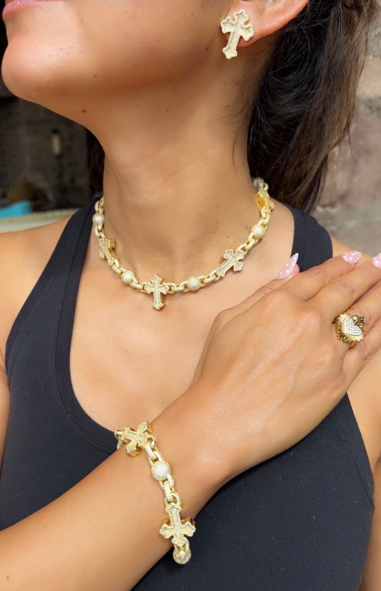 Santa Diamante Cruz Bracelet