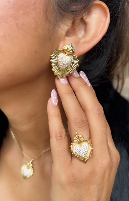 Corazon Diamante Earrings