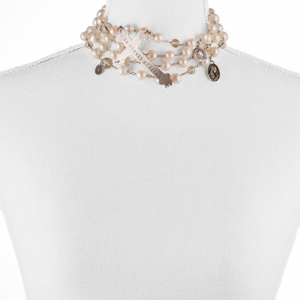 Santa Genevieve Pearl Choker